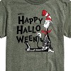 Men's - Dr. Seuss - Happy Halloween Skeleton Cat Short Sleeve Graphic T-Shirt - 2 of 4