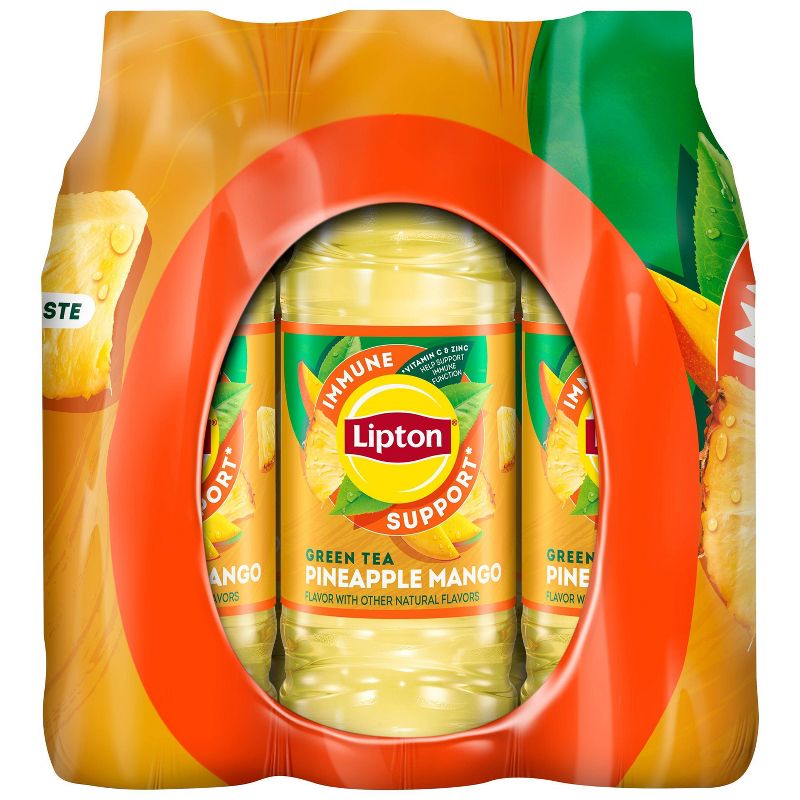 Lipton Pineapple Mango Iced Tea - 12pk/16.9 fl oz Bottles, 2 of 4