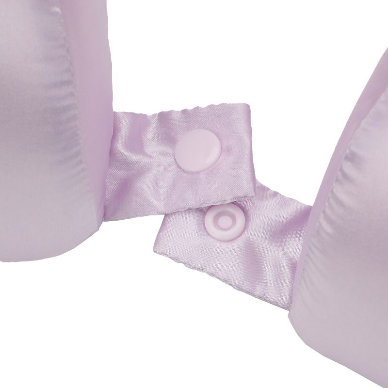 Adult Lavender Poly Satin Neck Pillow and Eye Mask Set, 3 of 6