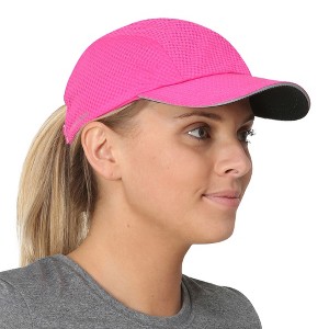 TrailHeads Women’s Running Hat - Lightweight Mesh Summer Cap for hiking, golf, tennis, sports - 1 of 4