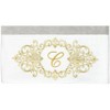 Linum Home Textiles 100% Turkish Cotton MONICA Gold Thread 2PC Embellished Bath Towel Set - 3 of 3