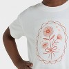Toddler Girls' Flowers Boxy T-Shirt - Cat & Jack™ Cream - 2 of 4