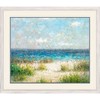 HomeRoots Coastal Feel Ocean View Watercolor White Framed Wall Art - 4 of 4