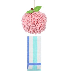 REGALWOVEN Soft Absorbent Bathroom Hand Towel Set 6" x 6"/13" x 29" 2 Packs - 1 of 4