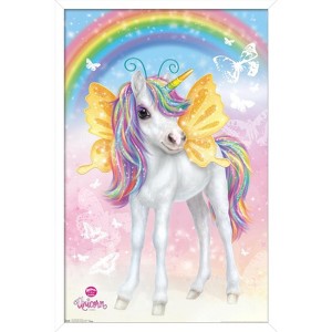 Trends International Animal Club - Unicorn Framed Wall Poster Prints - 1 of 4