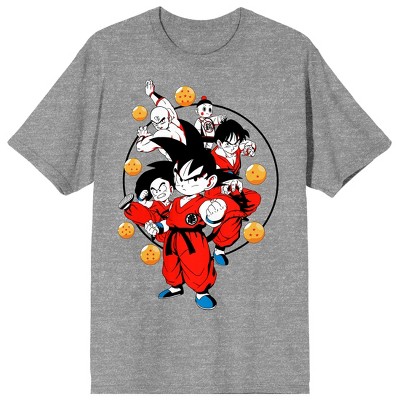 Composed Dragon Ball Z Classic Women's Gray Heather T-Shirt-Small