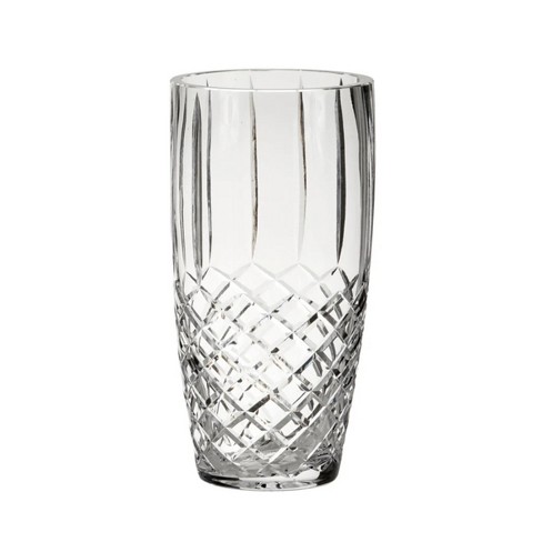 Slickblue Clear Modern Linear Crystal Vase - 2 Different Sizes - image 1 of 2