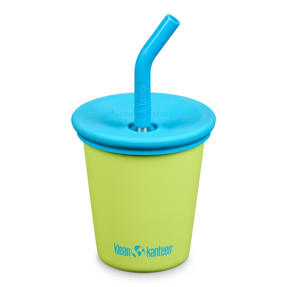Photos - Glass Klean Kanteen 10oz Stainless Steel Kids' Cup with Straw Lid - Juicy Pear 