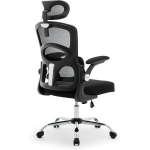 Home Mesh Office Desk Chair with Wheels,High-Back Computer Gaming Chair with Adjustable Headrest - 1 of 4