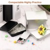 Unique Bargains Metal Portable Storage Tin Box Container 4 Pcs - 4 of 4