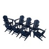 WestinTrends Dylan HDPE Outdoor Patio Adirondack Chair (Set of 8) - 3 of 4