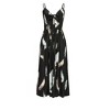 Womens Summer Casual Spaghetti Strap Tie Front Cami Maxi Dress Floral Sleeveless V Neck Sundress Long Dress - 4 of 4