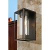 15" Walker Hill Outdoor Clear Glass Wall Light Oil Rubbed Bronze - EGLO: Transitional Sconce, ETL Listed, Aluminum Body - 2 of 4