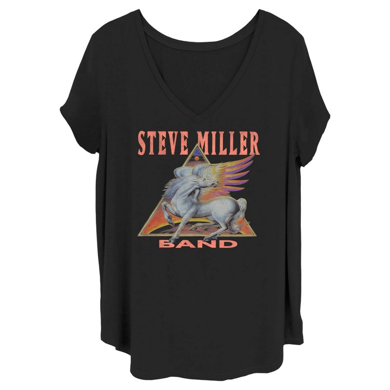 Women's Steve Miller Band Triangle Logo T-Shirt, 1 of 4