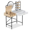 FONTOI 40" Vanity Makeup Table with Mirror, Dressing Table with Drawer& Open Shelves for Bedroom, White, 18.89"*50.4"*40.55" - 4 of 4