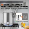 VEVOR Stainless Steel Kettle, 16 GALLON Brewing Pot, Tri Ply Bottom for Beer, Brew Kettle Pot, Home Brewing Supplies Includes Lid, Handle,Thermometer - 3 of 4