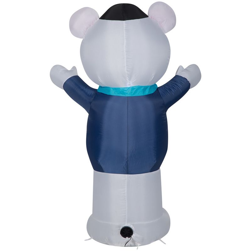 Gemmy Christmas Airblown Inflatable Hanukkah Polar Bear, 4 ft Tall, Multicolored, 5 of 7