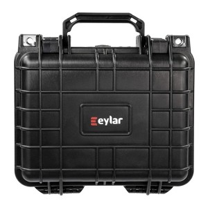 Eylar® SA00022 Small Waterproof and Shockproof Gear and Camera Hard Case with Foam Insert (Black) - 1 of 4