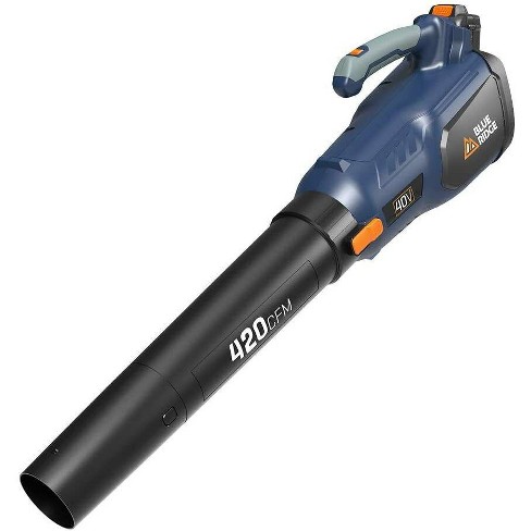 Blue Cordless Leaf Blower and Decker Lightweight Rechargeable