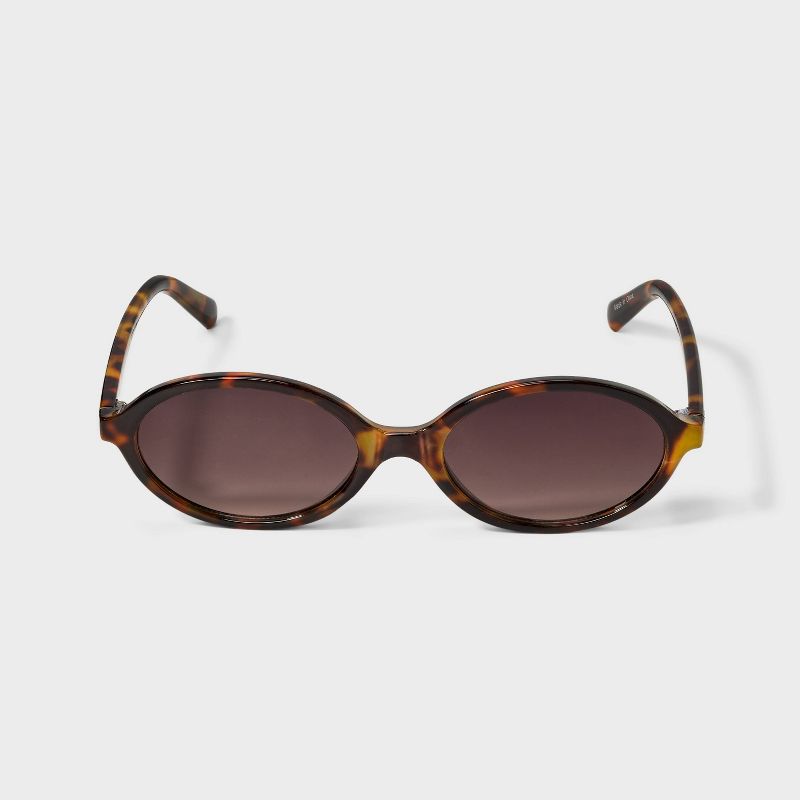 Plastic Slim Oval Sunglasses - Wild Fable™ Tort