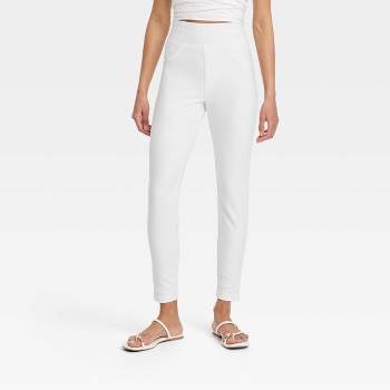 Women's High Waisted Jeggings - A New Day™ White XL
