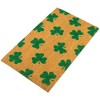 Northlight Natural Coir Shamrock Outdoor Doormat 18" x 30" - 4 of 4