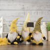 Northlight 10" Bumblebee Daisy Springtime Gnome with Honey Dipper - image 2 of 4