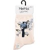 Memoi Women's Blue Bird Limited Edition Cotton Blend Crew Sock Blush Pink 9-11 - 4 of 4