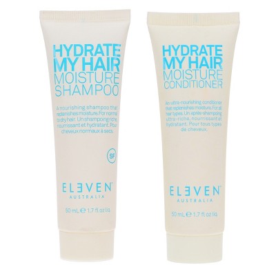 ELEVEN Australia Hydrate My Hair Moisture Shampoo 1.7 oz & Australia Hydrate My Hair Moisture Conditioner 1.7 oz Combo Pack