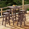 WestinTrends Malibu All Weather Hdpe Outdoor Patio Bar Height Dining Set (5-Piece) - 2 of 4