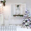 Northlight 19" LED Lighted Sliver Tinsel Bow Christmas Decoration - 3 of 3