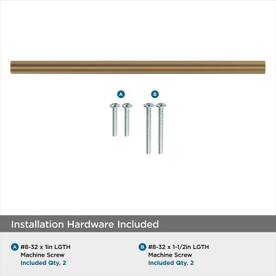 Champagne Bronze 8-13/16" Modern Bar Cabinet Pull
