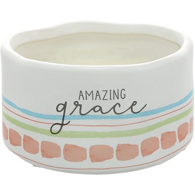 Pavilion Gift Company - Amazing Grace - 8 oz - 100% Soy Wax Reveal Candle Scent: Tranquility - Flame Candles
