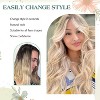 Jessie's Wig Women'S Hairpiece Clip In Human Hair Topper Full Coverage Straight #613 Color 1 Pc/Pack - 3 of 4
