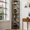 Hommoo 6-Tier Corner Shelf Small Bookshelf Storage Rack for Small Space - 4 of 4
