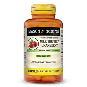 Mason Natural Milk Thistle/Cranberry Liver & Kidney Cleanser 60 Capsules - 1 of 1