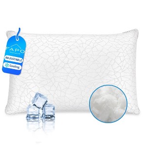 FAPO Queen Size Bed Pillows 1-Pack,High Quality Down Alternative Filled,3D Breathable Cover,Hotel Collection Pillows for Side,Back & Stomach Sleepers - 1 of 4