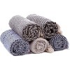Americanflat Throw Blanket for Couch in Cream Herringbone 50" x 60" - All Seasons Lightweight Cozy Soft Blankets & Throws for Bed and Sofa - 3 of 4