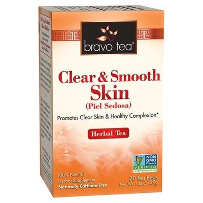 Bravo Teas & Herbs Clear and Smooth Skin Tea - 1 Box/20 Bags