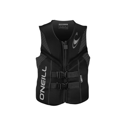 O'Neill Reactor USCG Wakeboarding/Waterskiing Life Vest, Size X Large, Black