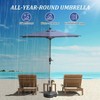 PAGED Rectangle Patio Umbrella Modern Market Umbrella with Lift, Tilt, Crank for Garden and Poolside, Umbrella Base Not Included - 2 of 4