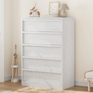 Drawer Dresser for Bedroom, Tall Chest of Drawers with Large Storage for Nursery and Entryway - 1 of 4