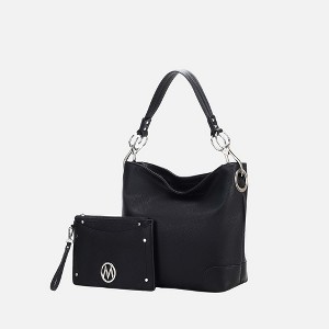 MKF Collection Viviana Vegan Leather Hobo Bag with Matching Wristlet by Mia K - 1 of 4