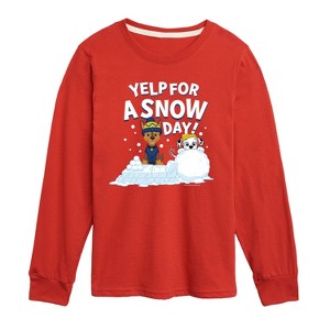 Boys' - Paw Patrol - Yelp For Snow Day Long Sleeve Graphic T-Shirt - 1 of 4