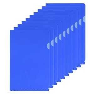 Unique Bargains L Type Plastic Portable Reusable Office Project Folder 30 Pcs - 1 of 4