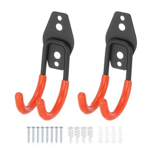 Unique Bargains Heavy Duty Hanging Ladder Bike Garage Storage Utility Hooks 2 Pcs - 1 of 4