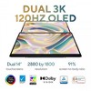 ASUS Zenbook DUO Dual 14" OLED 3K 120Hz Touchscreen Laptop Intel Core Ultra 7 255H 32GB RAM 1TB SSD Inkwell Gray - 2 of 4