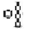 6-Tier Tall Rotating Bookshelf,Storage Bookshelf with Acrylic Plate,Open Simple Bookcase for Living Room Small Spaces-Baofuwish - 4 of 4