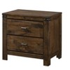 NicBex Nightstand with 2 Drawers,Side Table with Rustic Finish and Handles,Modern Bedside Table for Bedroom,Living Room - 2 of 4
