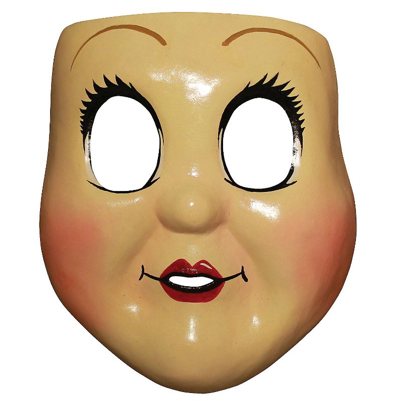 Womens' The Strangers Movie Dollface Costume Mask - 14 in. - Beige, 1 of 2